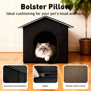 Caseta para Perros Elevada, Impermeable, Aislada y Resistente para Exteriores, Tienda para Mascotas para Múltiples Perros, Uso en Invierno - Product Image 3