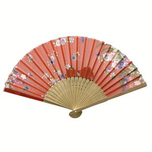 Éventails pliants japonais en papier de bambou personnalisés style fleur japonaise pour mariage, vente en gros - Product Image 3