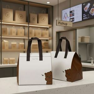 Wholesale Non-Woven Insulated Thermal Waterproof Cartoon Cooler Bag 24L Custom Printing Foldable Portable Food Delivery - Product Image 1