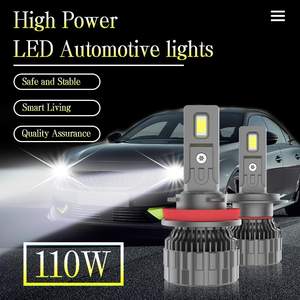 Ampoules LED de Voiture A13B 110W 11600Lm 6500K 12V Puissantes pour l'Éclairage des Concessionnaires de <span class=keywords><strong>Voitures</strong></span> <span class=keywords><strong>d</strong></span>'<span class=keywords><strong>Occasion</strong></span> et la Rénovation Automobile - Product Image 2