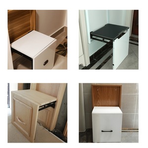Taburete Plegable Oculto de 51 mm x 373 mm, Ahorro de Espacio, Uso en Interiores, Acero Laminado en Frío, Diseño Moderno y Simple - Product Image 1
