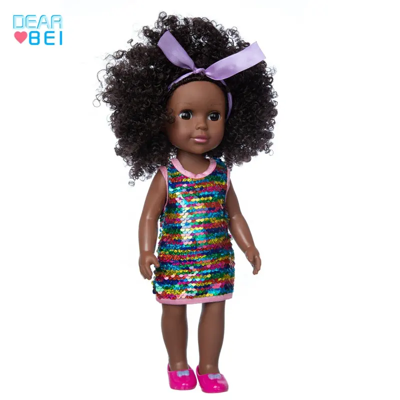 Commercio estero diretto in fabbrica esclusivamente per la bambola di amore del bambino africano della ragazza africana 14 pollici