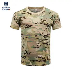 China Cema Custom Polyester T-Shirt Breathable and Lightweight High Quality Camouflage for Outdoor Tactical Activities