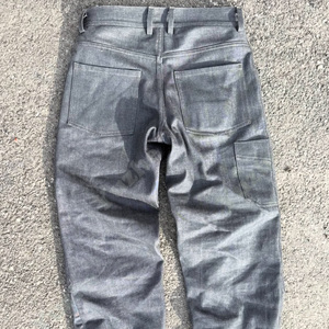 <span class=keywords><strong>Jeans</strong></span> in Denim <span class=keywords><strong>di</strong></span> Cotone <span class=keywords><strong>di</strong></span> Alta Qualità del Produttore, con Patch in <span class=keywords><strong>Pelle</strong></span> Personalizzata, Effetto Usurato, Doppia Ginocchiera, Vestibilità Larga e Comoda per Uomo - Product Image 2