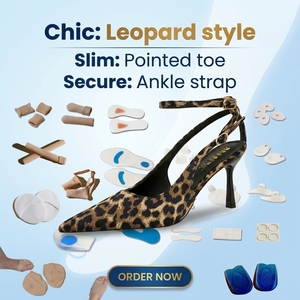 New Women High Heels Shoes Female PU Leather <strong>Pumps</strong> Sandals Sexy Party Office Lady Banquet Shoes Fashion Comfortable Dress Shoes - Product Image 1