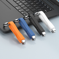Llavero simple Cuatro en uno Cable de datos portátil USB4.0 240W Cable USB de carga rápida para viajes