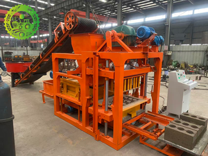 Machine à fabriquer des blocs creux en béton hydraulique orange, machine à mouler des briques en ciment avec panneau de commande - Product Image 5
