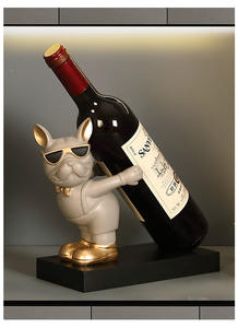 Ornement créatif moderne de casier à vin de chien maison entrée Table à manger meuble TV décor de haute qualité <span class=keywords><strong>Pit</strong></span> <span class=keywords><strong>Bull</strong></span> casier à vin ornement - Product Image 2