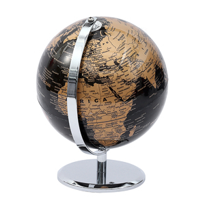 Mappamondo in Metallo e PVC per Decorazione Casa e Ufficio e Insegnamento Educativo Strumento Geografico in Plastica Resistente - Product Image 2