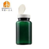 Conteneur personnalisé pour animaux de compagnie, 175 ml, transparent, vide, pour compléments alimentaires, vitamines, pilules, bouteilles en plastique personnalisées avec bouchon à clapet
