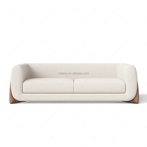 FERLY Modern Style Design Soft Modern Wooden <strong>Floor</strong> <strong>Sofa</strong> Living Room Furniture Home Furniture Double <strong>Sofa</strong> - Product Image 2