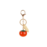 Leuke simulatie oranje fruit tasbedel, decoratief ornament voor handtas rugzak bagage draagtas schoudertas accessoires