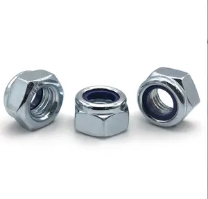 Atacado Preço Barato Aço Inoxidável SS304 316 Lock Nuts Din985 Hex Nylock Nut