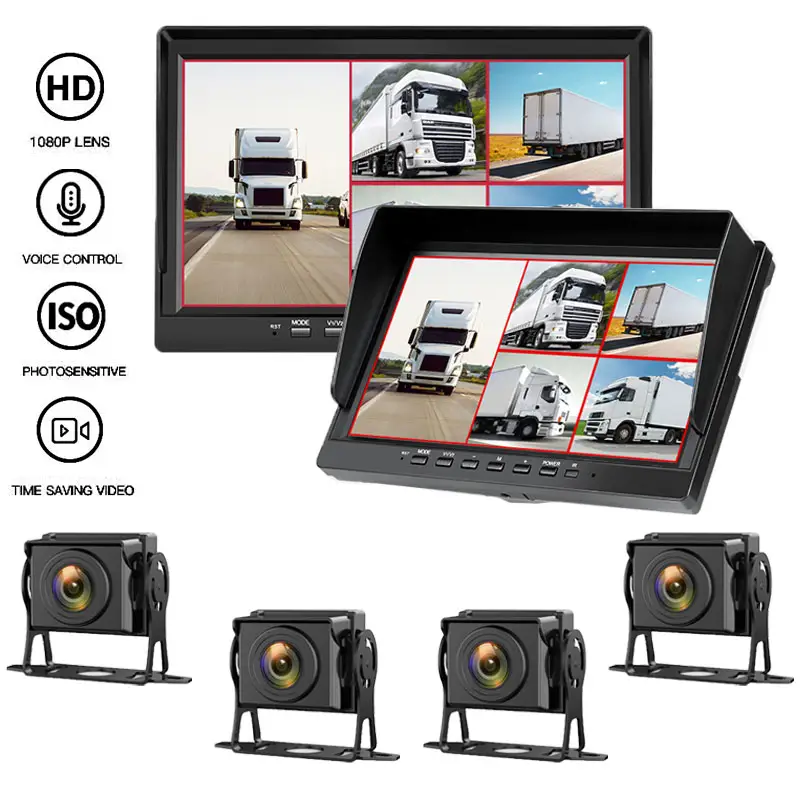 Digital Wireless Monitor Installation Kit High Quality Truck 4 Way Mirror Backup Camera