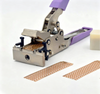 Alimentateurs industriels SMT à clip en cuivre - Alimentateurs de type agrafeuse pour joints de bobines décalés/continus, Outils d'alimentation de précision