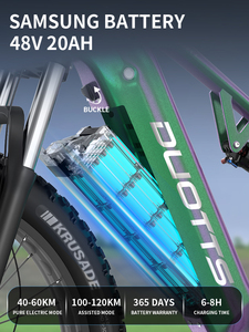 Bicicleta Eléctrica de Montaña con Llantas Gruesas de 26 Pulgadas, Batería de Litio y Cuadro de Aleación de Aluminio, para EE. UU., UE y Reino Unido - Product Image 3