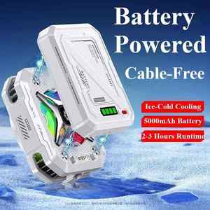 TH10 เครื่องทำความเย็นโทรศัพท์มือถือแบบเซมิคอนดักเตอร์ แบตเตอรี่ 5000mAh ให้พลังทำความเย็นแบบน้ำแข็งที่ยาวนาน ปรับระดับความเย็นได้ พร้อมแม่เหล็กและคลิปหนีบสำหรับเล่นเกมบนโทรศัพท์ - Product Image 4