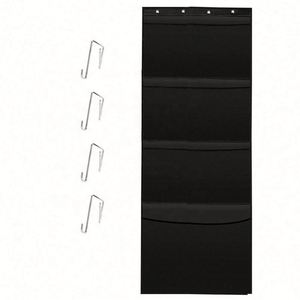 Over Door Toy Organizer 4 Layers Hanging Toy Storage Pockets Mesh Baby Stuffed Animals Plush Toys Storage <b>Bag</b> - Product Image 3