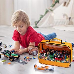Cổ Điển Gạch Xây Dựng Thiết Lập Lưu Trữ Túi Tái Sử Dụng Đồ Chơi Tổ Chức Túi Du Lịch Trường Hợp Với Xử Lý Di Động - Product Image 4
