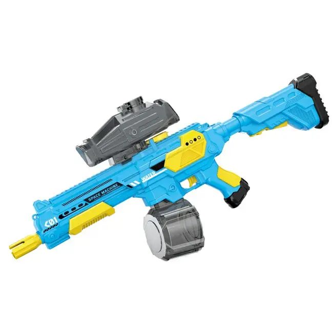Space dual-mode with up and down water supply manual and automatic electric continuous firing for water fights water gun