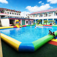 Lieferant Maßgefertigter Aufblasbarer Wasserpark für Kinder mit Pool Eltern-Kind Innen- und Außen-Vergnügungsanlage für Kommerzielle Spielplätze