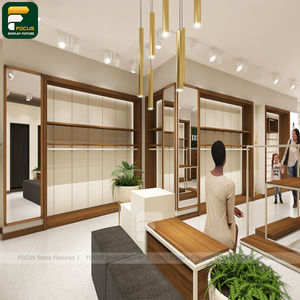 Exhibidor de Ropa Estilo Urbano, Mostrador de Ropa, Mueble de Exhibición de Prendas, Mueble de Vidrio - Product Image 1