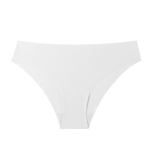 Kadın ince buz ipek dikişsiz örme düşük katlı Thongs nefes pamuk anti-bakteriyel özelleştirilebilir Logo OEM büyük boy katı - Product Image 6