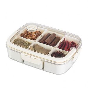 <b>Plastic</b> Injection Spice Storage Box Seasoning Storage Jar Kitchen Storage Household Food Grade Transparent <b>Square</b> Sealed Box- - Product Image 5