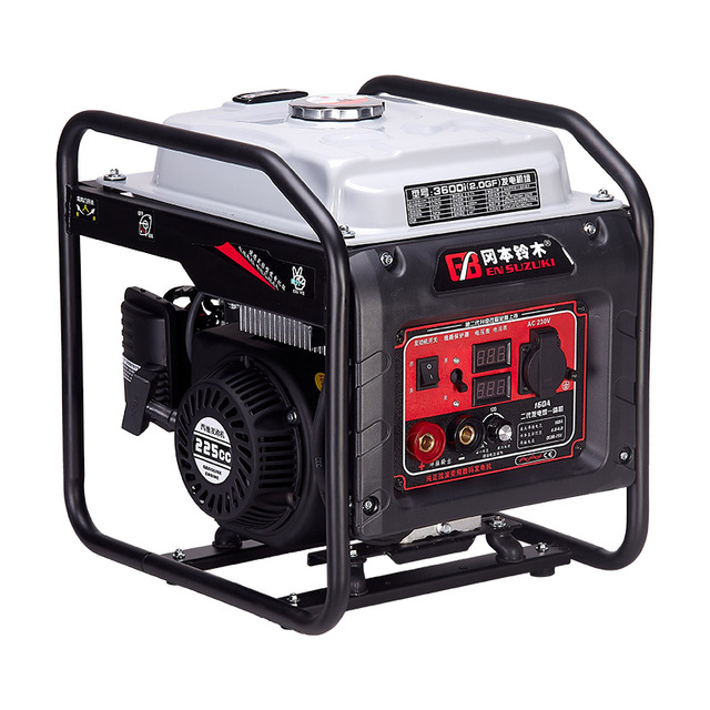 225cc Portable Gasoline Inverter Generator 230V Smart Digital Display Petrol Inverter Generator Welder Dual Use Machine