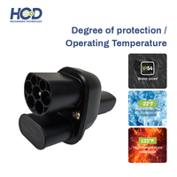 Adaptateur de prise HCD CCS2 Type2 NACS 2-en-1 AC/DC 400A 500-1000V Connecteur de charge EV pour Tesla Model 3/Y/S/X/Cybertruck CE