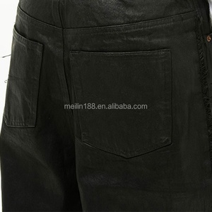 Pantalones Vaqueros Encerados Holgados para Hombre, Diseño de Marca Privada OEM, Logotipo Personalizado, Pantalones de Estilo Urbano - Product Image 4