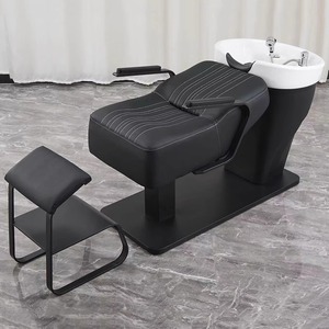 Sillón de peluquería de alta gama con lavacabezas de cerámica para salón de belleza y spa - Product Image 2