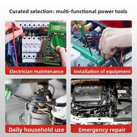 Ensemble d'outils de réparation pour électriciens Wynn avec multimètre en acier au chrome-vanadium, multi-usages pour usage domestique et industriel, fabriqué en Chine