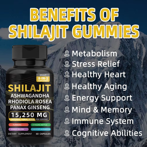 Himalaya shilajit Ashwagandha viên nang nhân sâm hoang dã-trồng dầu mới 8-in-1 năng lượng bổ sung tinh khiết chai hạt giống OEM Hoang Dã - Product Image 5
