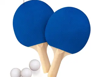 2 Stks/set Op Maat Gemaakte Tafeltennis Racket Bat Ping Pong Paddle Ball Set Met Draagtas