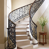 Balustrade Main courante Bronze Décoratif Chrome Métal Turquie Conceptions Pont Escalier Balcon Aluminium Tuyau Garde-corps Métal