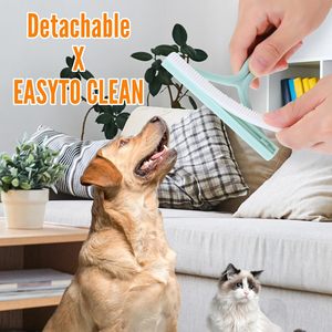 New Design Luxury Eco-Friendly <b>Plastic</b> Rubber Portable Pet Grooming <b>Roller</b> Brush for Cats Self-Cleaning Reusable <b>Hair</b> Remover - Product Image 4