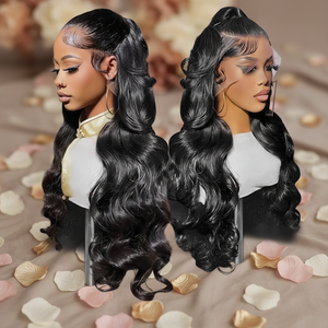 宽松深波浪高清13x4高光蕾丝前额假发女式原生巴西人发5x5闭合假发特价清仓 - Product Image 1