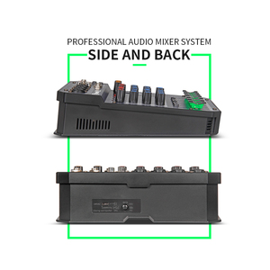 Mezclador de Audio Digital Mini de 6 Canales Debra Audio, Fader, BT4.2, Efecto de Reverberación 16DSP, 48V, Grabación por PC, Receptores de Banda - Product Image 2