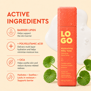 Tonique hydratant intense ODM, apaise les irritations et les rougeurs, répare les dommages causés par les coups de soleil, pour peaux sensibles, à base de céramides. - Product Image 2