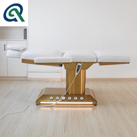 Lit électrique de salon de beauté du visage à 3 4 moteurs Table de traitement de massage par spa médical Chaise de podiatrie Lit de tatouage esthétique
