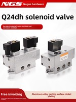 Vanne solénoïde coulissante Q24DH-10 à deux positions et quatre voies ; Vanne de commande directionnelle pneumatique K25K-20 DN 15 fabriquée en Chine continentale
