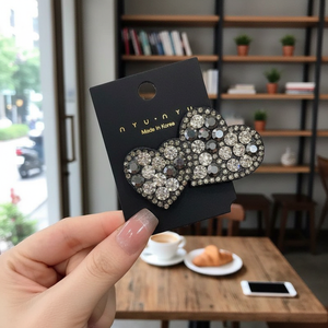 Tendenze di moda fatte a mano in resina di strass decorazioni per capelli scintillanti per bambini e donne vendita all'ingrosso - Product Image 3