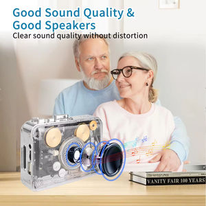 เครื่องเล่นเทปคาสเซ็ตแบบใส รุ่น JL-301 แปลงเทปเป็น MP3 ช่องเสียบ USB ฟังก์ชั่นกลับด้านอัตโนมัติ วิทยุ FM หน้าจอดิจิตอล สำหรับใช้ในบ้านและสำนักงาน - Product Image 4