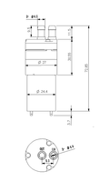 Pompe à eau miniature à diaphragme CNKB WP-3P-0001 DC 12V 24V avec raccords de tuyau de 6,5 mm