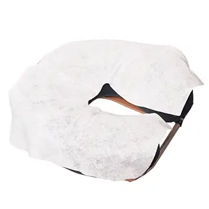 Cotton Flat Non-woven Neck Pillow Case Cover Disposable Massage Salon Nonwoven U Shape Face Rest Cradle Covers