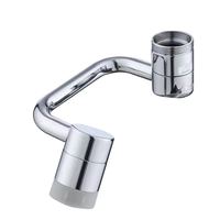 Tête de robinet universelle en forme de U pour lavabo, adaptateur multifonction rotatif, bras oscillant anti-éclaboussures en acier inoxydable, design moderne