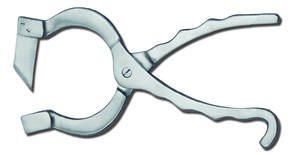 Instrument vétérinaire pliant à double lame NVC modèle 1-105-10 essentiel pour les procédures et traitements de castration - Product Image 4