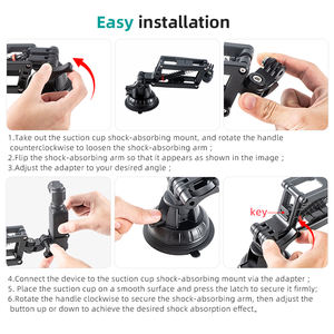 Support de fixation pour voiture STARTRC à ventouse pour pare-brise et tableau de bord, stabilisateur de photographie monté sur caméra pour caméras sportives et caméras d'action - Product Image 4