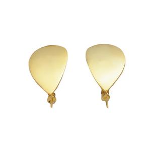 Boucles d'oreilles en argent S925, style dentelle, avec perle Maberto de 12,5 mm, accessoires de bricolage, plateau vide, composants de bijoux semi-finis - Product Image 5